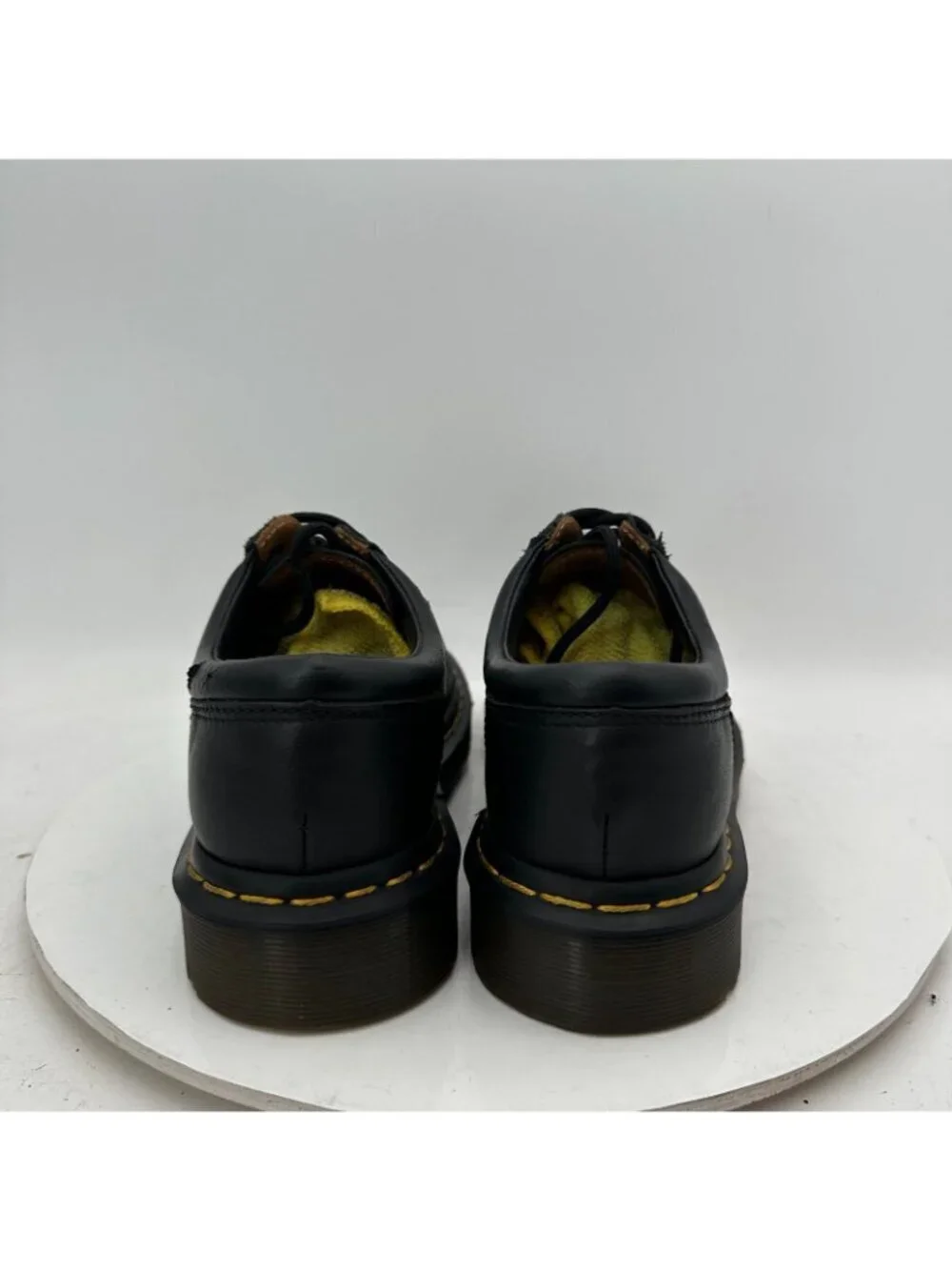 Dr. Martens 8053 Quad Men Size 6 Black Polished Smooth leather 5 Eye Derby Shoes